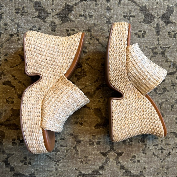Mango x Simon Miller Natural fibre wedge sandals woven platform - Picture 4 of 9
